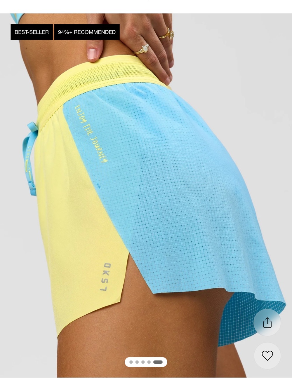 LSKD Accelerate 3" High-Rise Running Shorts - Picture 4 of 10